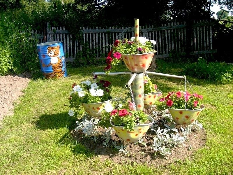 декор дачного участка фото
