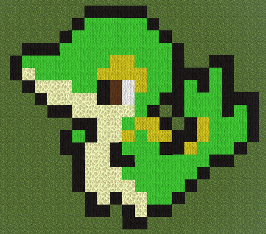 Minecraft pixel art.