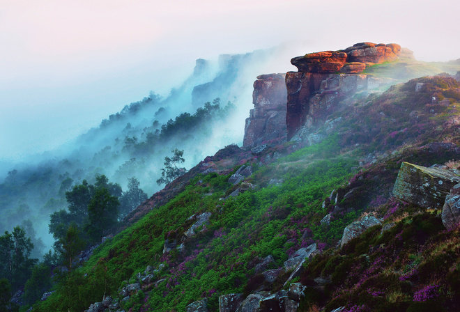 горы туман фото
