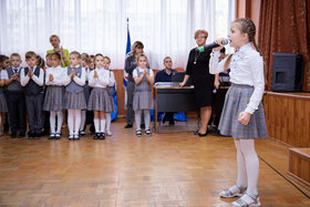 Фото 42. Линейка в 1-х и 2-х классах. Ноябрь, 2018