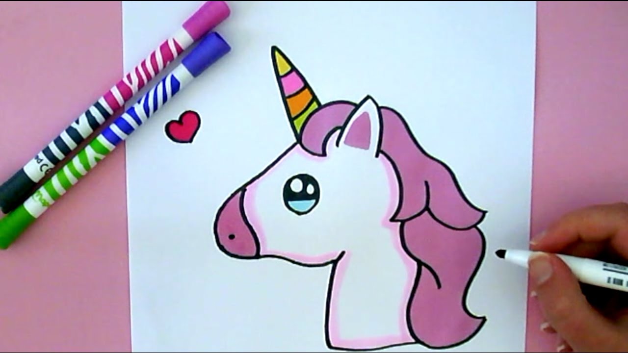 Comment Dessiner Un Emoji Licorne Kawaii 1719 Music