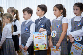 Фото 90. Линейка в 1-х и 2-х классах. Ноябрь, 2018