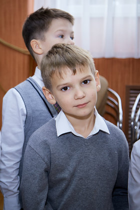 Фото 34. Линейка в 1-х и 2-х классах. Ноябрь, 2018