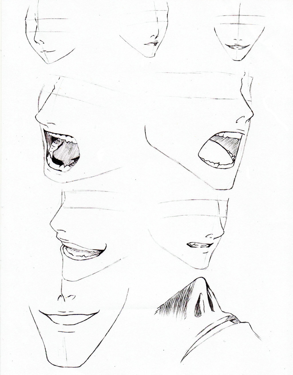 Featured image of post How To Draw Anime Nose Male Front View - Draw 1/2 view (side view).