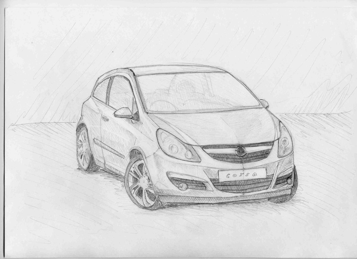 рисунки opel corsa фото