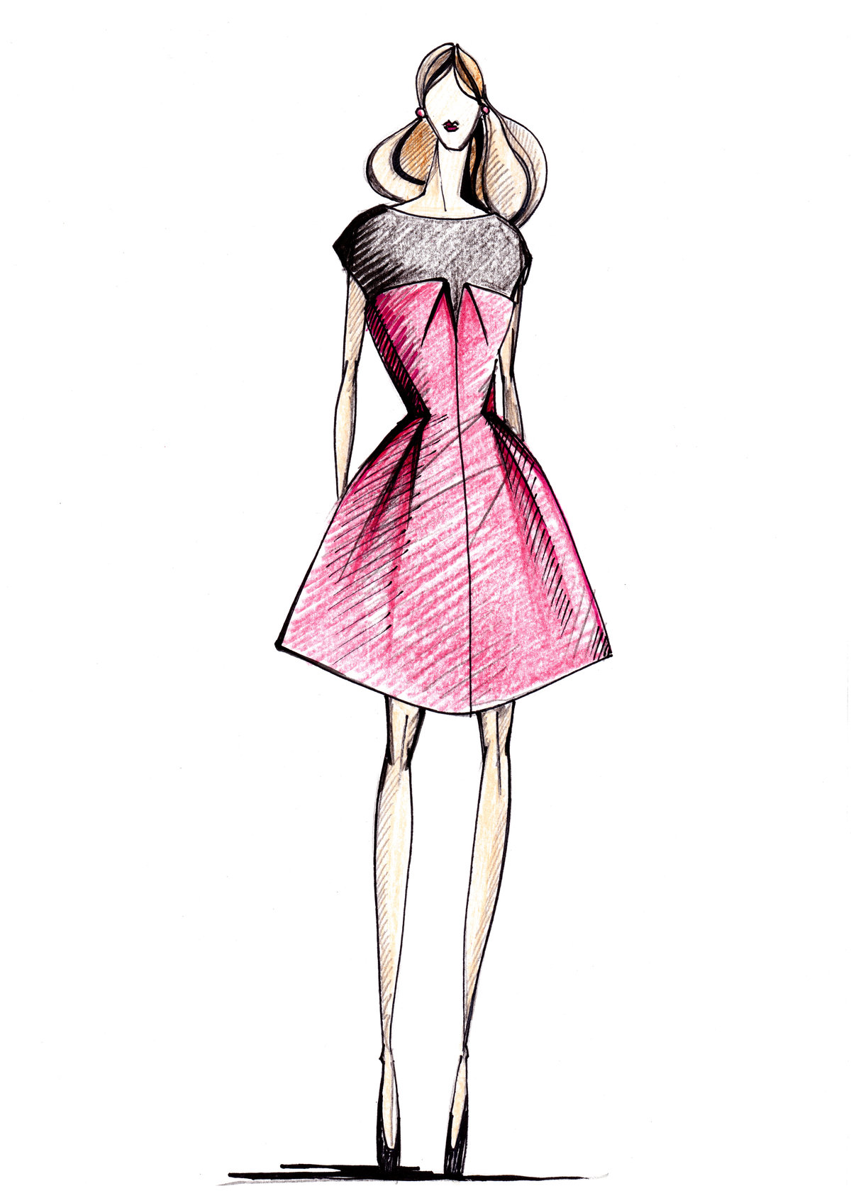 Картинки эскизов одежды