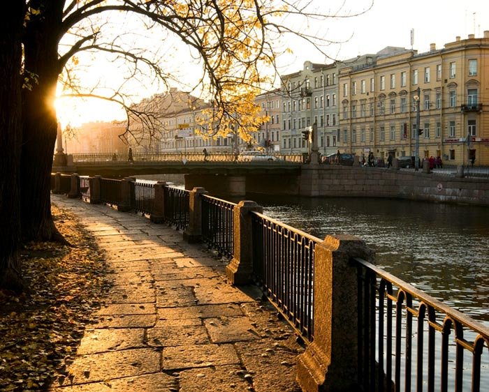 питер осень нева фото