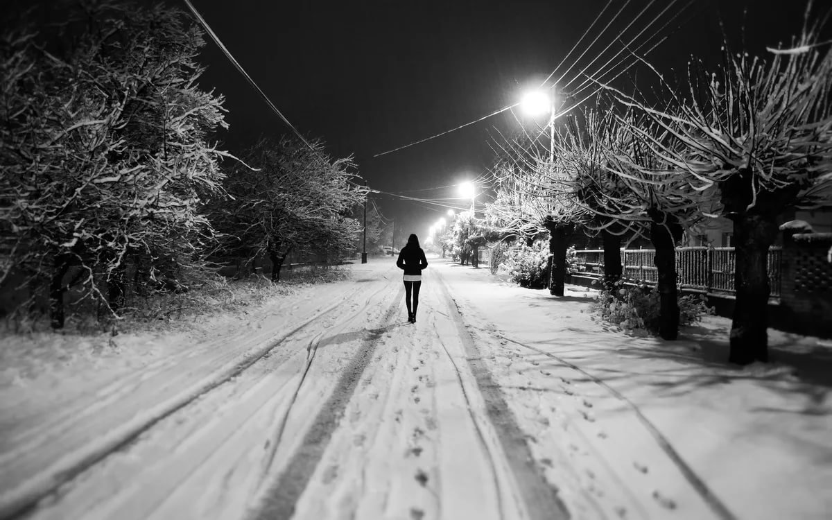 снег одиночество фото