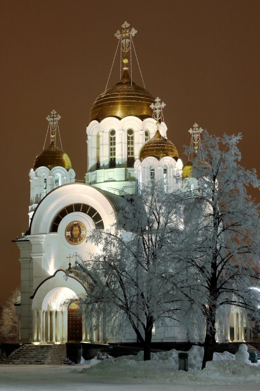 храм георгия победоносца самара зима фото
