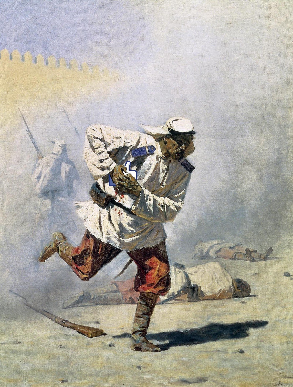 Смертельно раненый - Василий Васильевич Верещагин.