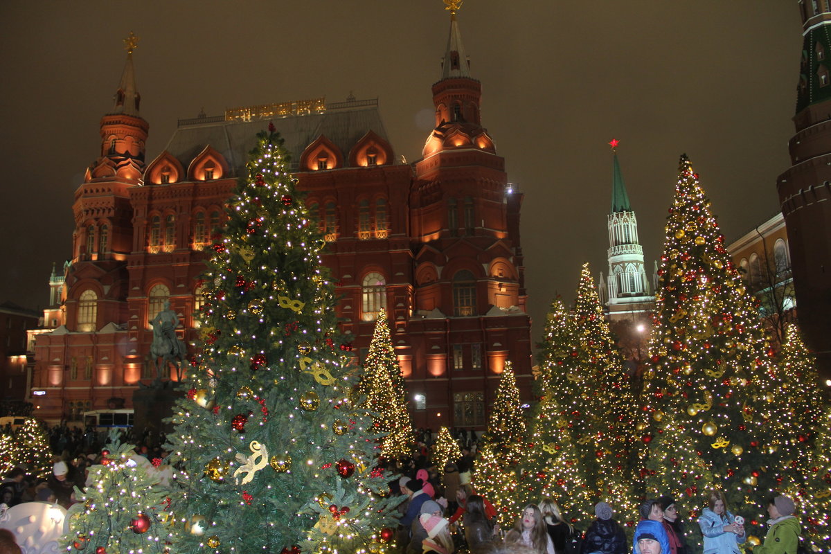 новогодняя москва фото