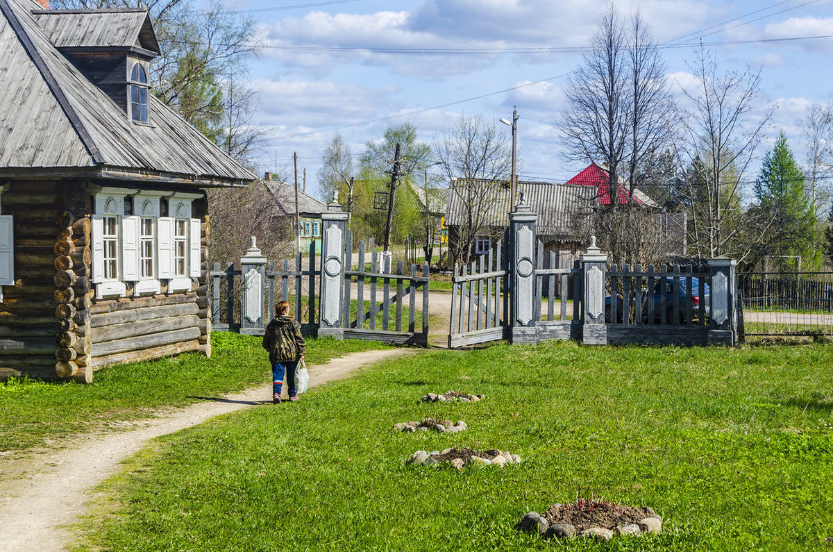 русская деревня фото