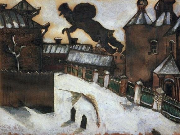 марк шагал над витебском 1914 фото
