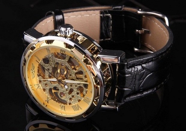 часы Winner Skeleton Black оригинал продажа цена в