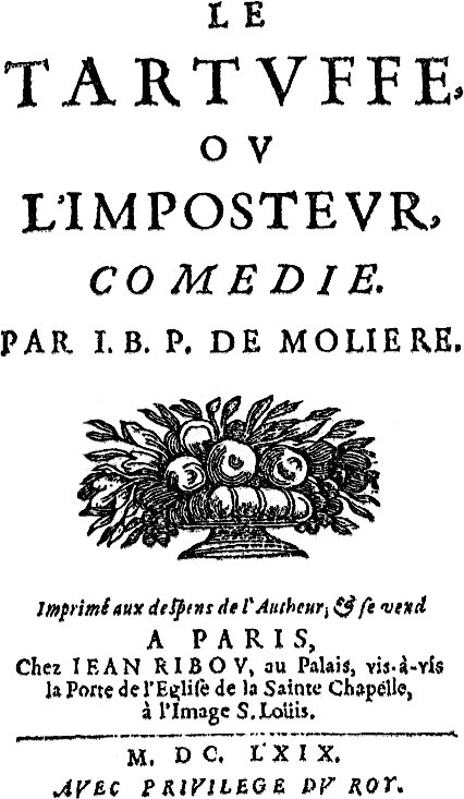 12 мая 1664 года состоялась премьера комедии Мольера «Тартюф» в Версале