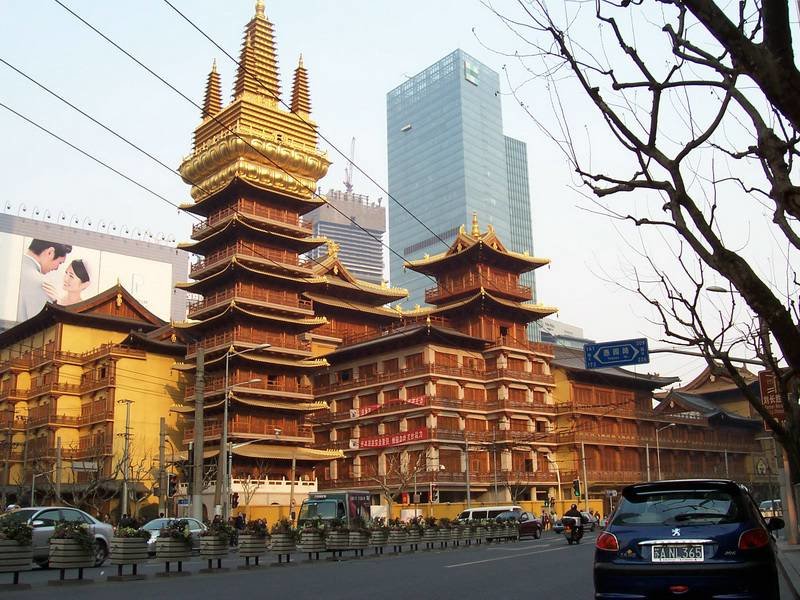 jing'an temple шанхай фото