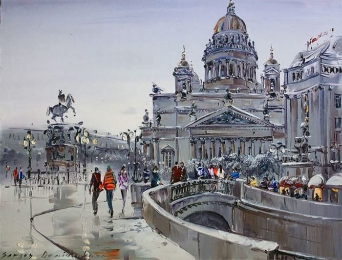 исаакиевский собор картина маслом фото