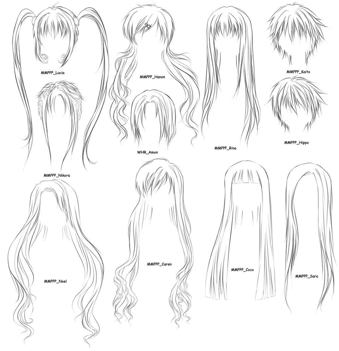 аниме волосы фото