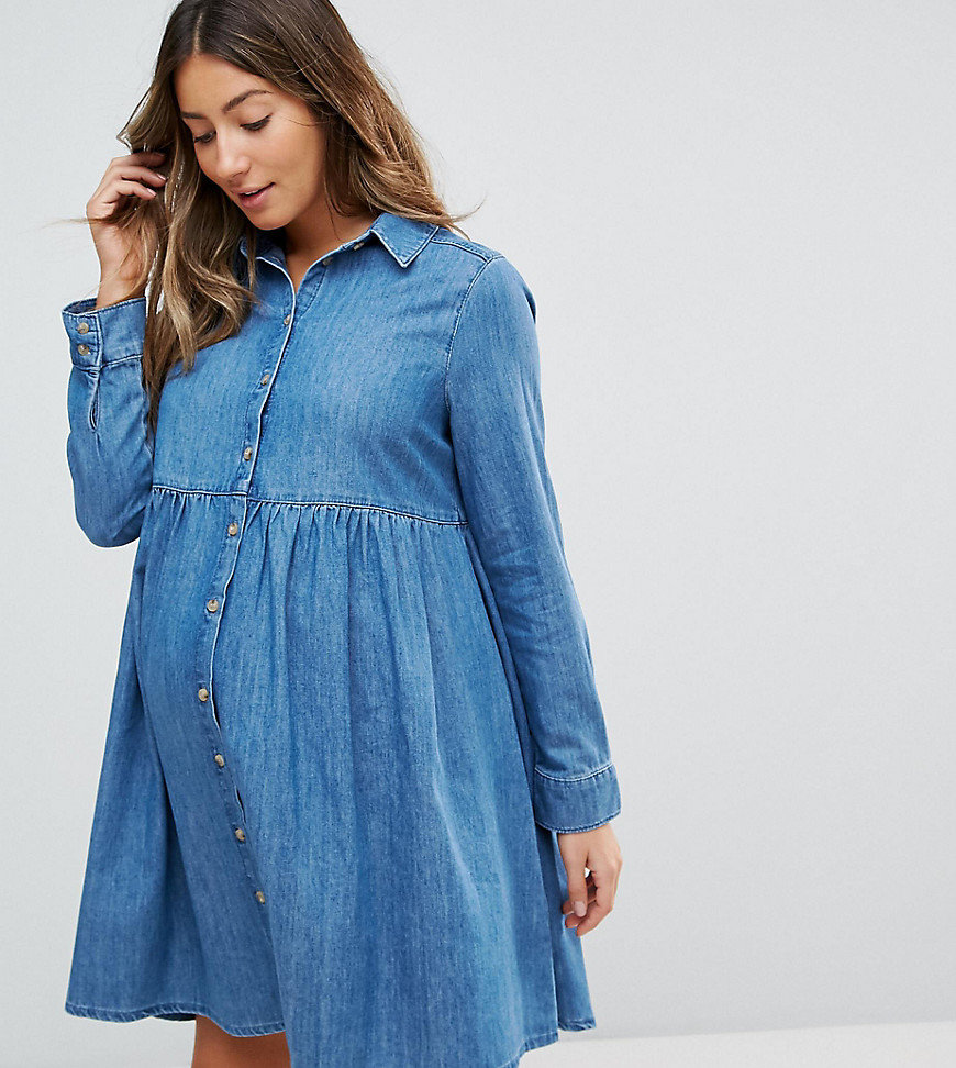 джинсовое платье asos denim фото