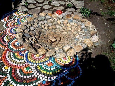 дорожки из пробок от пластиковых бутылок фото