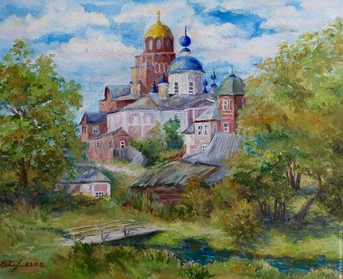 картины с храмом маслом фото