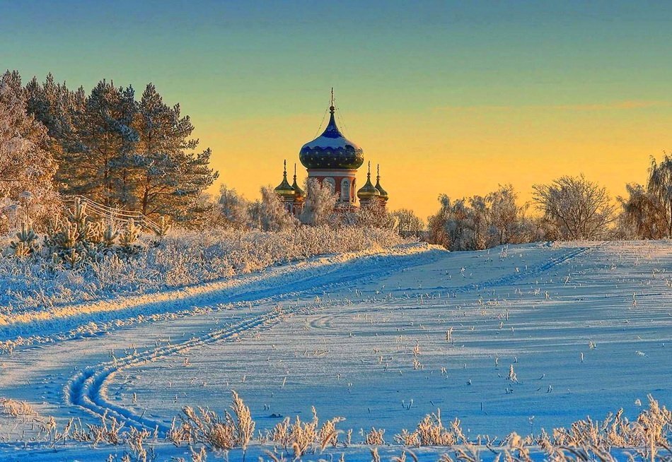 зимний пейзаж фото
