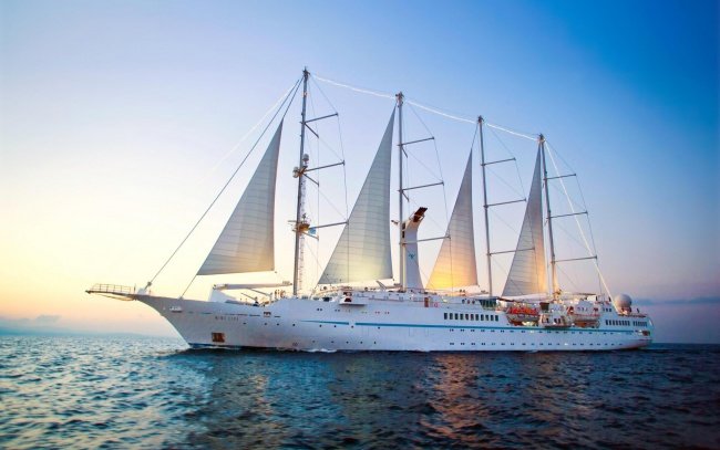 windstar круизный парусник фото
