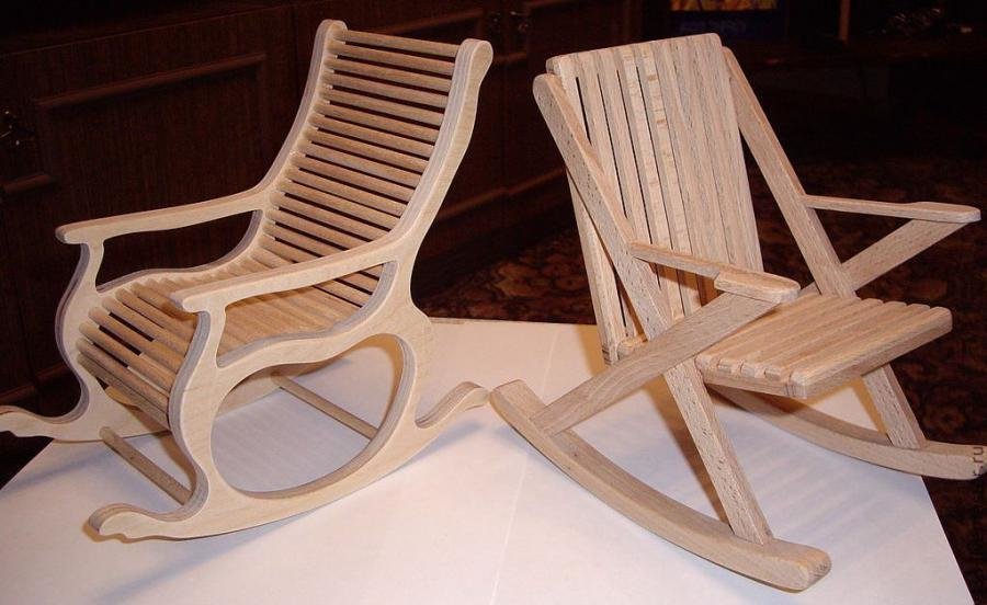 кресло качалка из фанеры