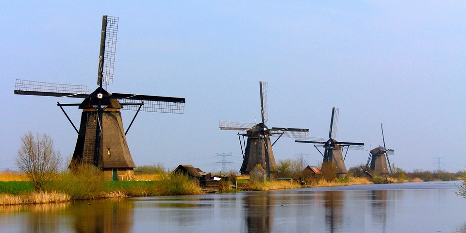 мельницы киндердейк голландия фото
