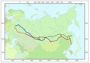 транссибирская магистраль на карте фото