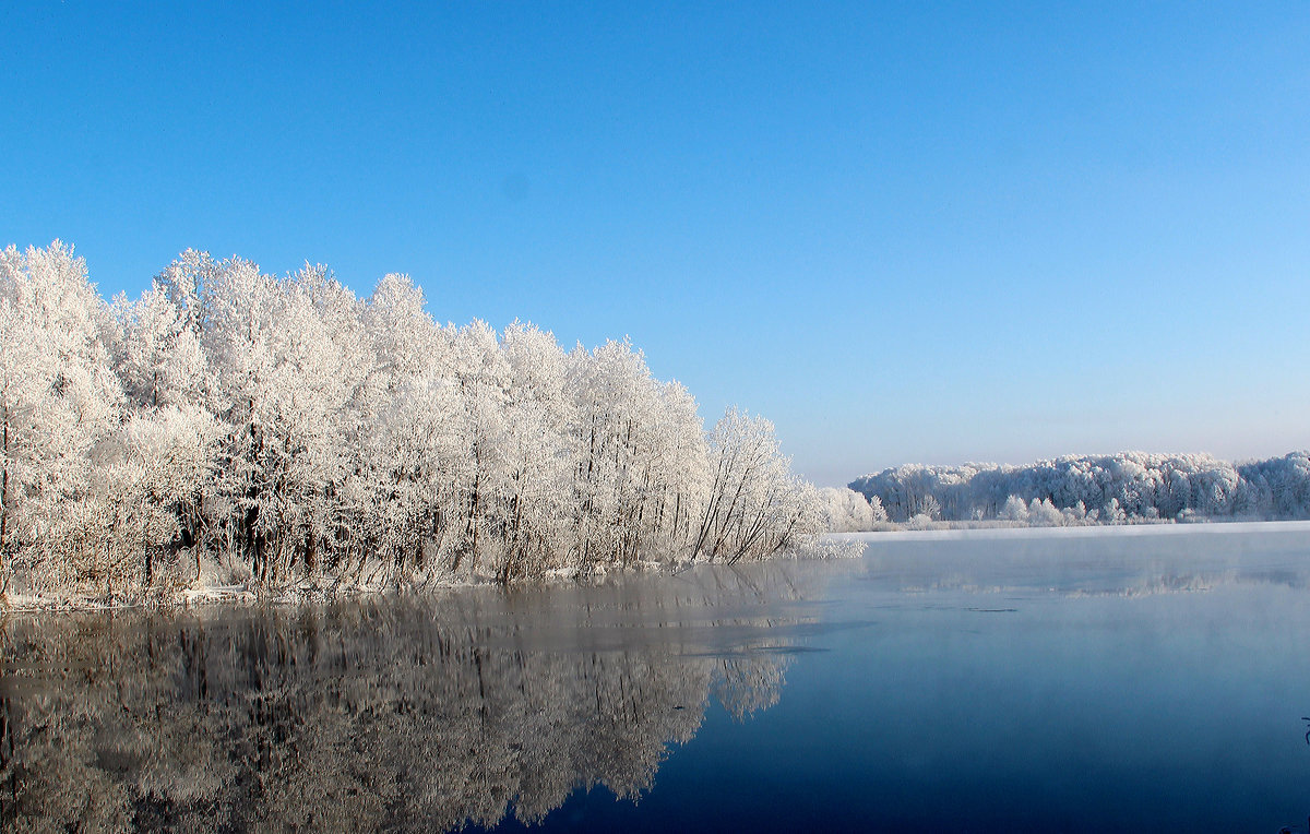 озеро зимнее фото