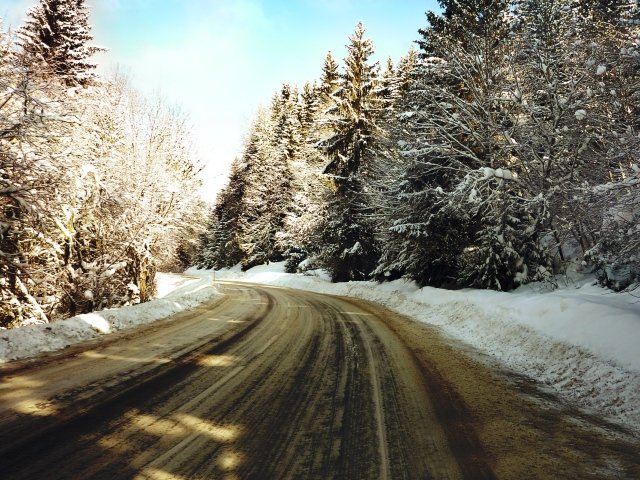 зимняя дорога фото