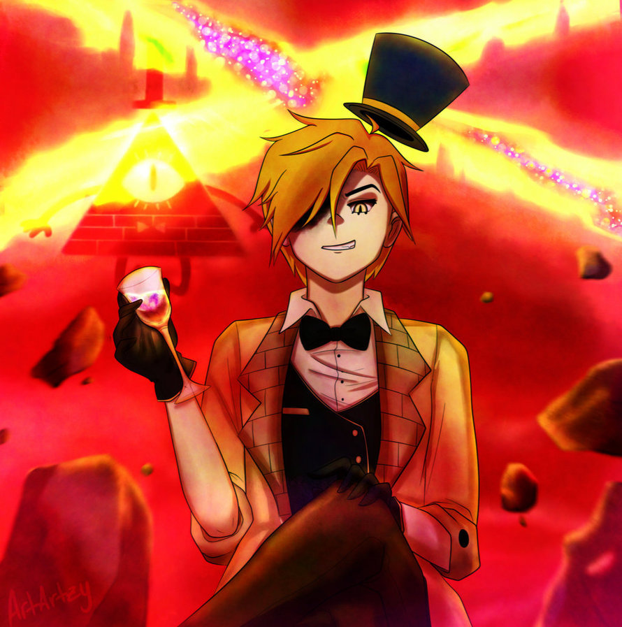 Картинки аниме билл шифр человека