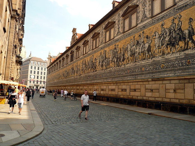 стена королей в дрездене фото