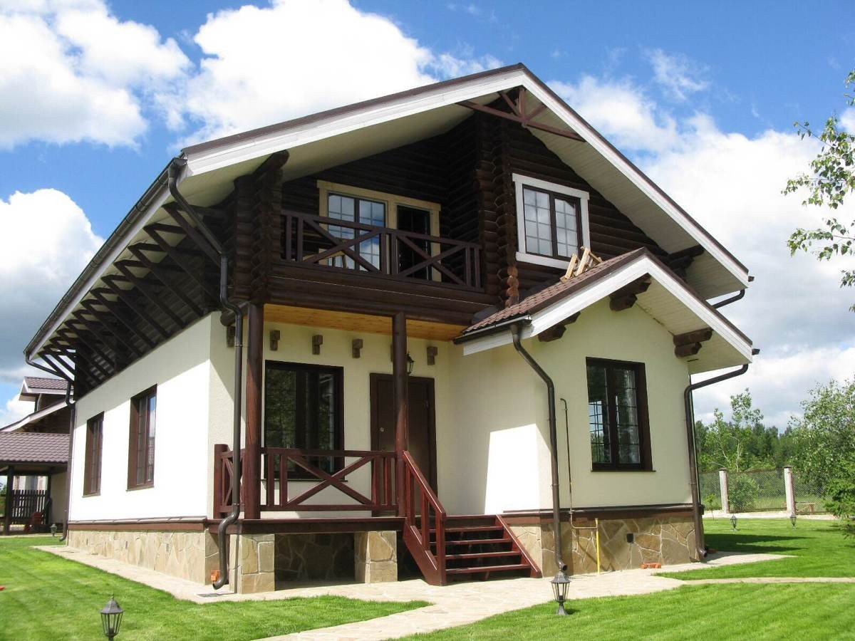 стиль шале загородного дома фасад фото