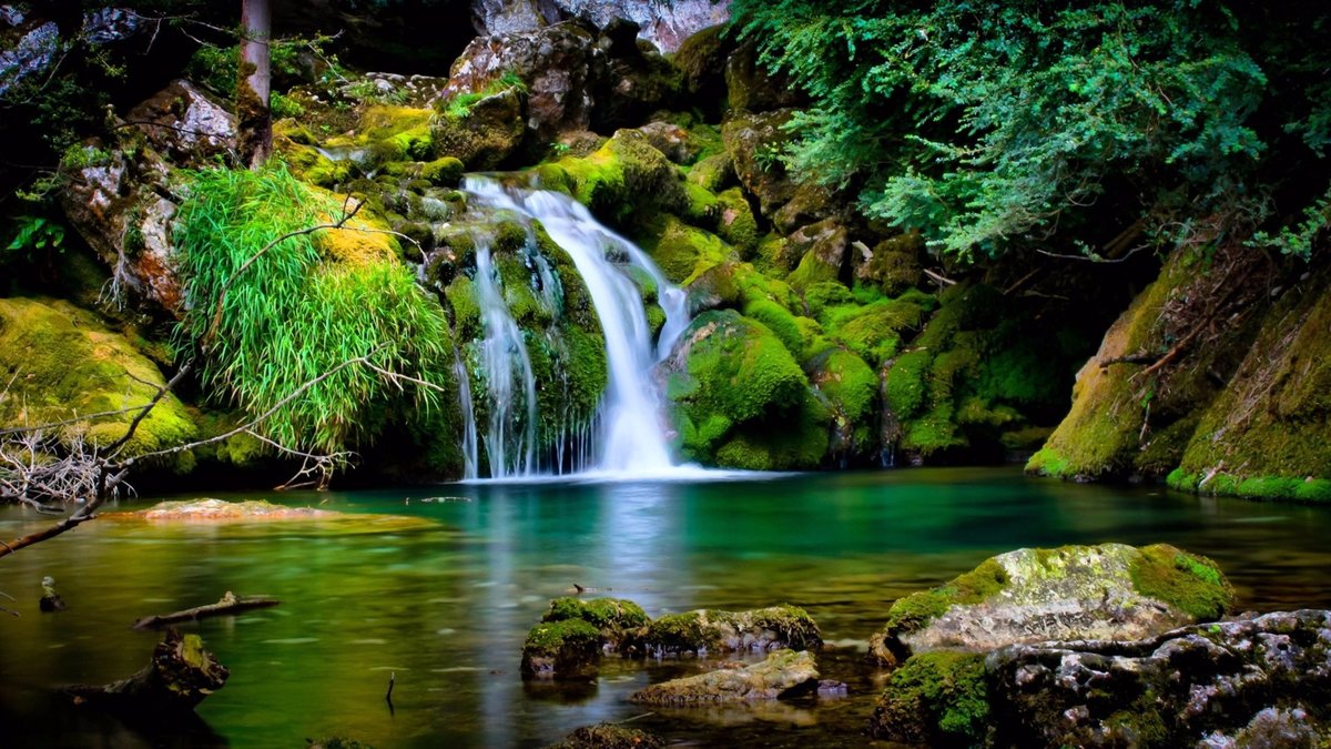 природа водопад фото