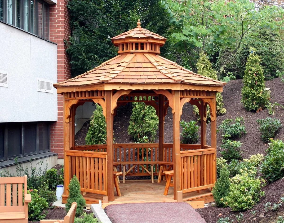 wooden gazebo беседки фото