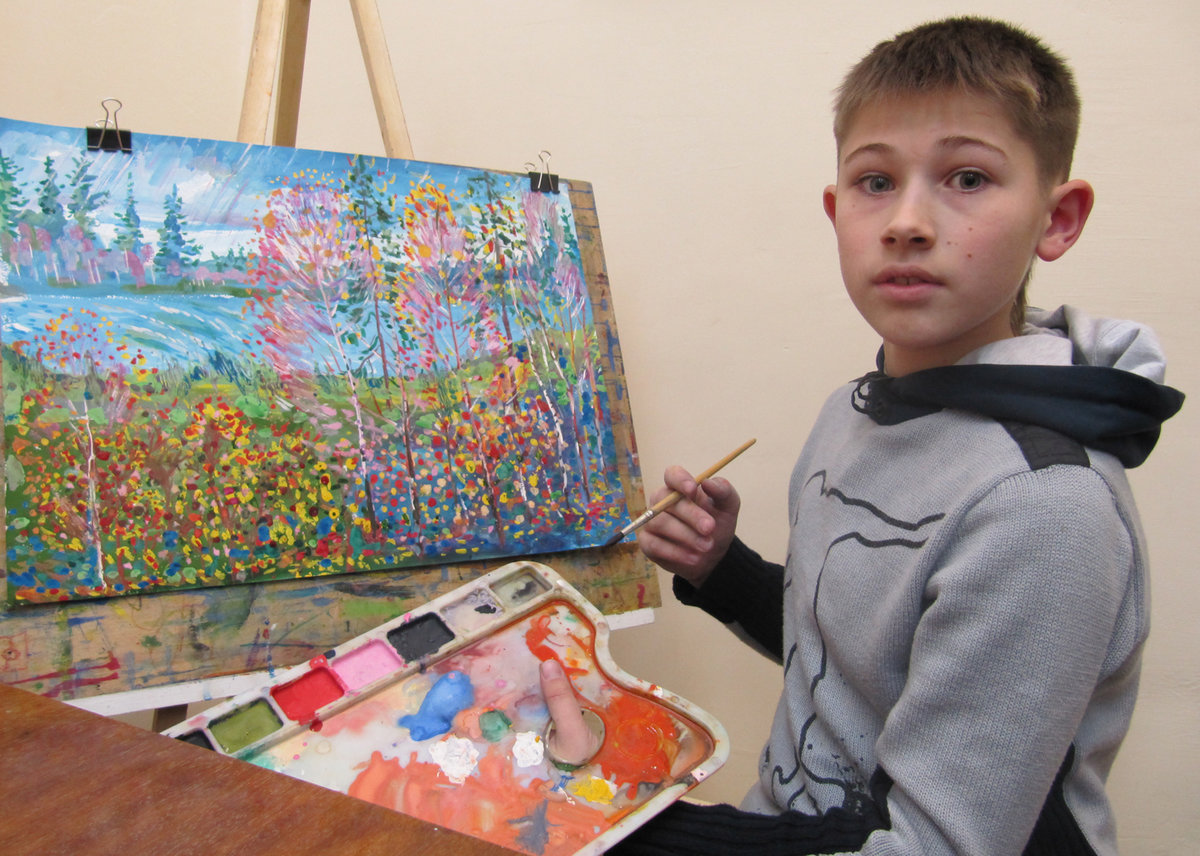 юные художники фото
