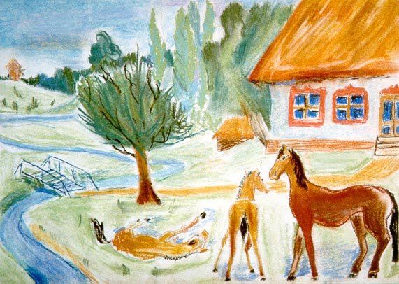 рисунок на тему моя деревня фото
