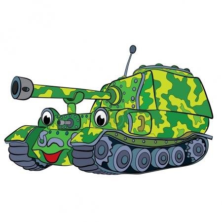 танк мультяшный фото