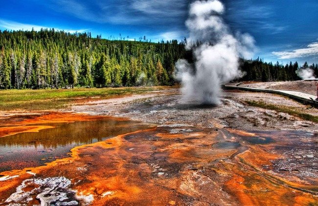 парк еллоу стоун вулкан фото