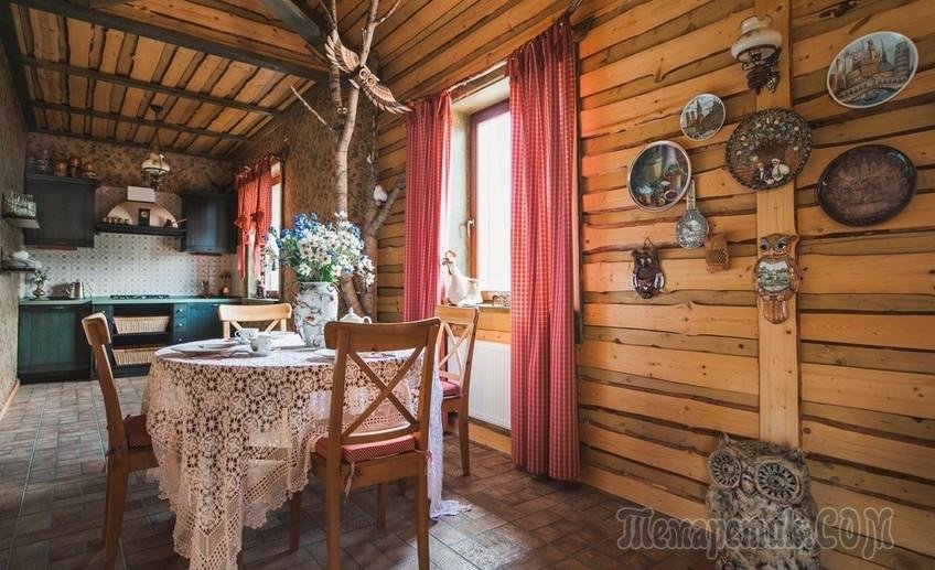 деревенские дома интерьер фото