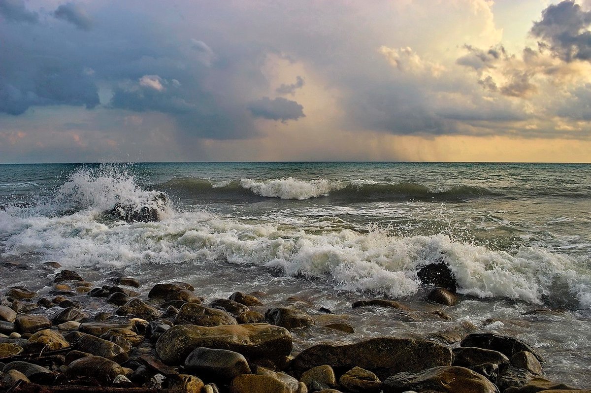 волнующееся море фото