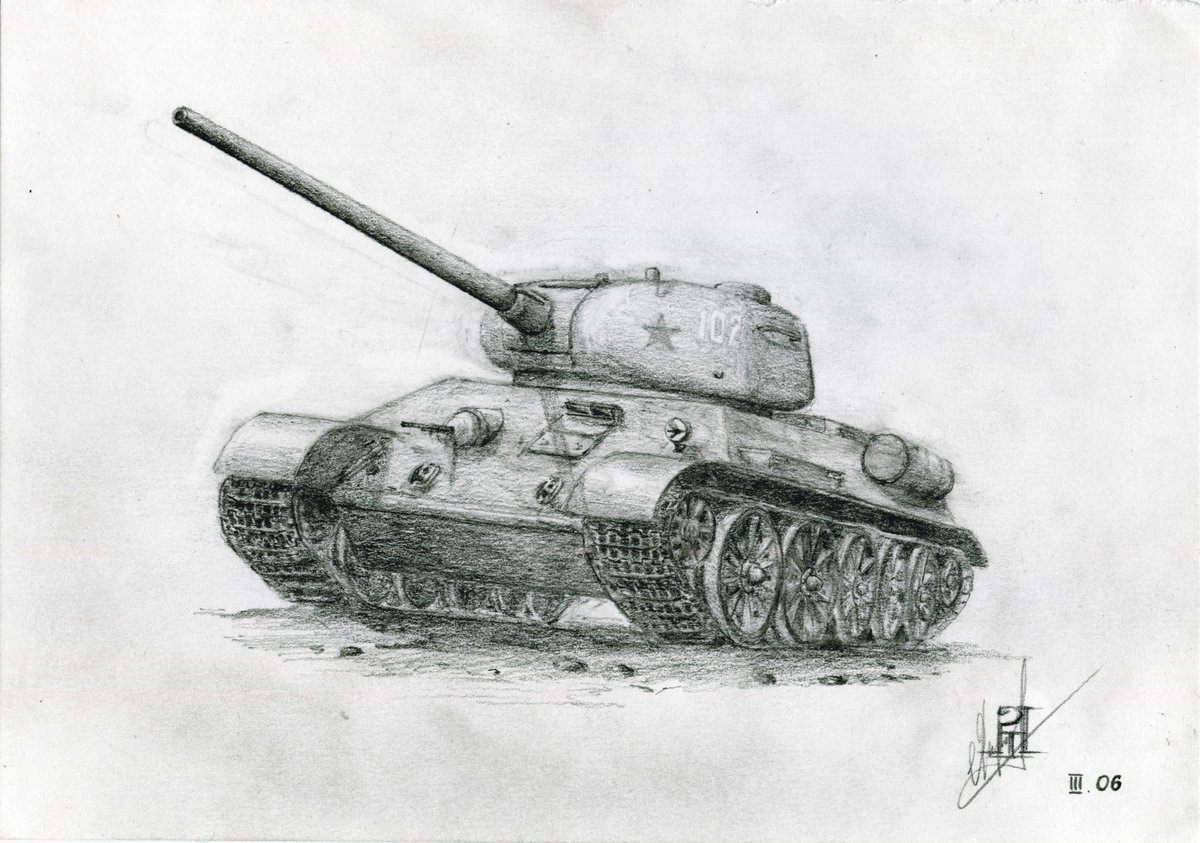 танк т 34 рисунки фото