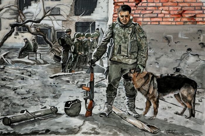 чеченская война рисунки фото