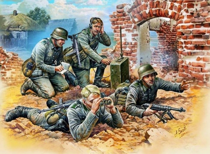 немецкие разведчики 1/72 фото
