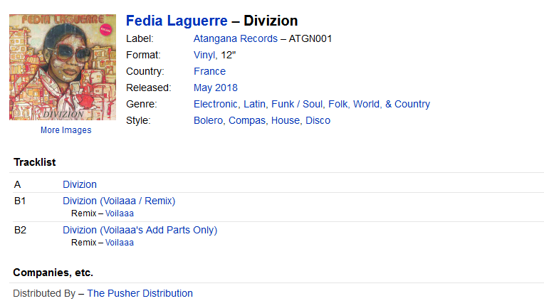 Fedia Laguerre - Divizion (Vinyl) at Discogs S1200