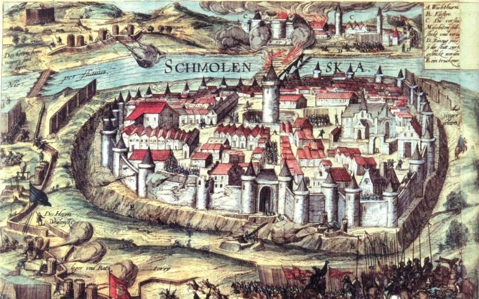 гравюра осада смоленска 1611 фото
