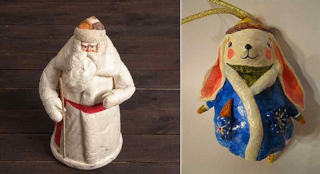игрушки из папье маше фото