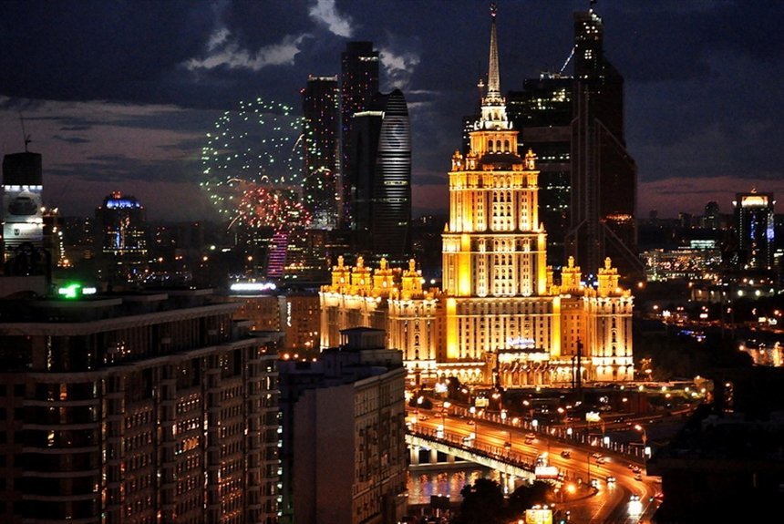 картинки ночная москва фото